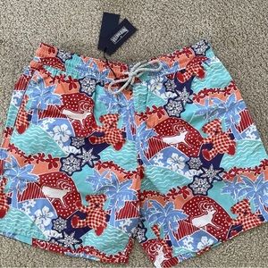 New Authentic Vilebrequin MOOREA Swim Trunks - MEN - XXL - MULTICOLOR - 2XL